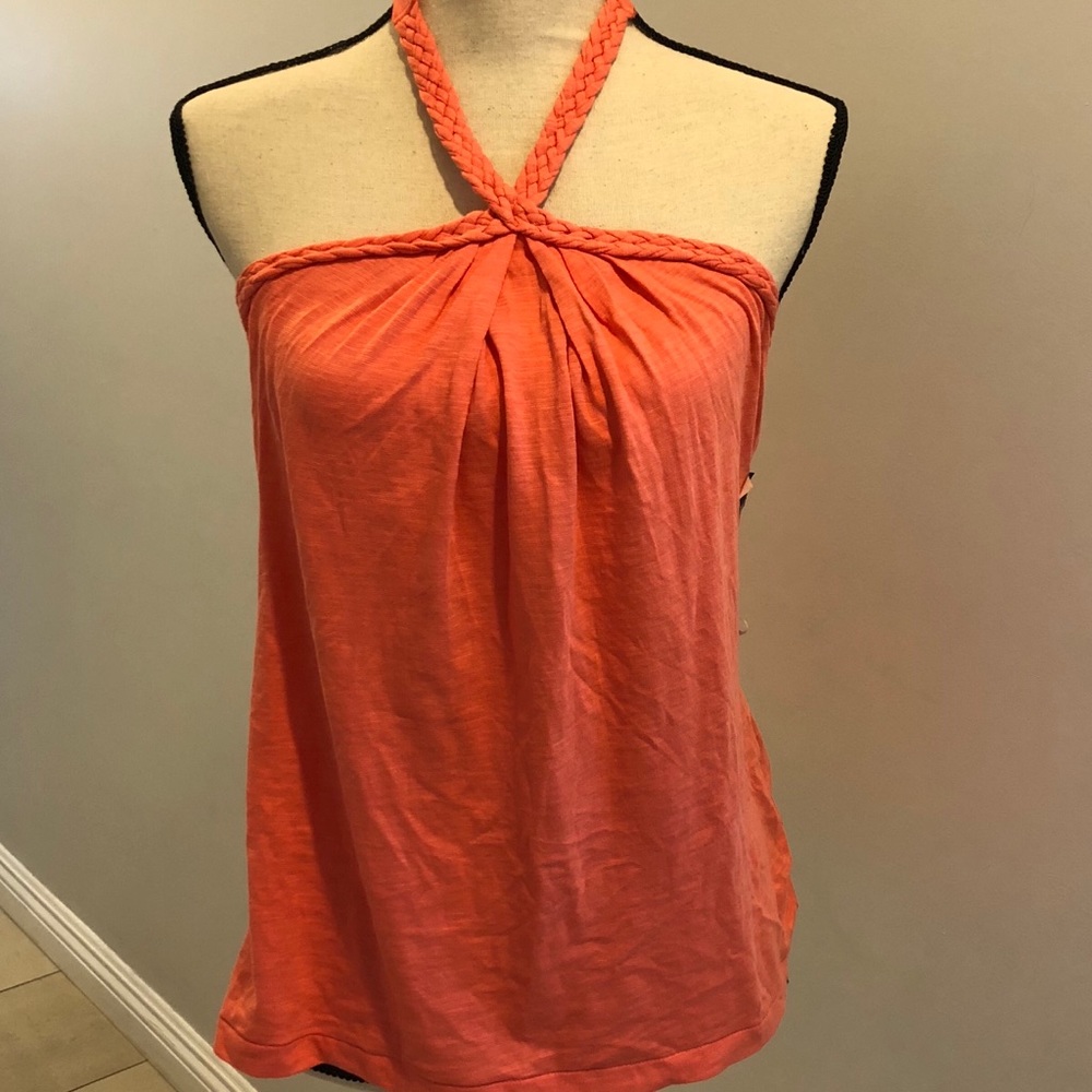 NWT Banana Republic Coral halter top, size XS